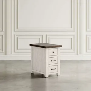 Madison County Modern Farmhouse Three Piece Living Room Coffee And USB Charging End Table Set
