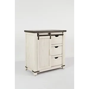 Madison County 32" Barn Door Accent Cabinet