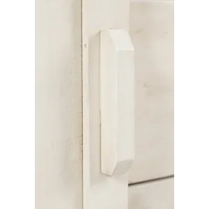 Madison County Rustic Reclaimed Solid Wood Farmhouse 32\" Barn Door Accent Cabinet