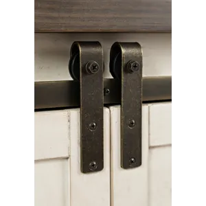 Madison County Rustic Reclaimed Solid Wood Farmhouse 60\" Barn Door Server