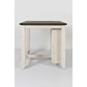 Madison County Rustic Reclaimed Solid Wood Farmhouse 3 Piece Counter Height Dining Set