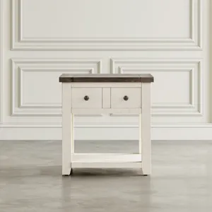 Madison County Rustic Reclaimed Pine Farmhouse End Table