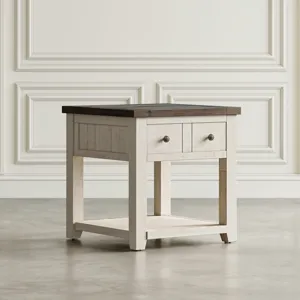 Madison County Rustic Reclaimed Pine Farmhouse End Table