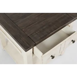 Madison County Rustic Reclaimed Pine Farmhouse End Table