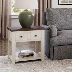 Madison County Rustic Reclaimed Pine Farmhouse End Table