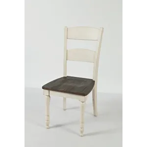 Madison County Rustic Reclaimed Pine Farmhouse Ladderback Dining Chair(Set Of 2)