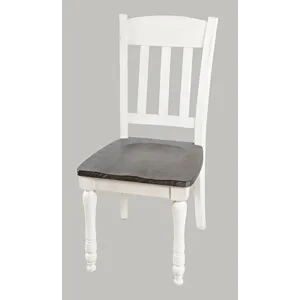 Madison County Rustic Reclaimed Solid Wood Farmhouse Slatback Dining Chair(Set Of 2)