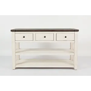 Madison County Rustic Reclaimed Solid Wood Farmhouse Sofa 50\" Sofa Table