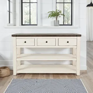 Madison County Rustic Reclaimed Solid Wood Farmhouse Sofa 50\" Sofa Table