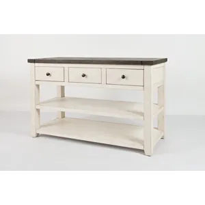 Madison County Rustic Reclaimed Solid Wood Farmhouse Sofa 50\" Sofa Table