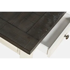 Madison County Rustic Reclaimed Solid Wood Farmhouse USB Charging Desk