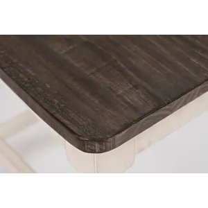 Madison County Rustic Farmhouse Five Piece Reclaimed Solid Wood Counter Height Round Dining Set With