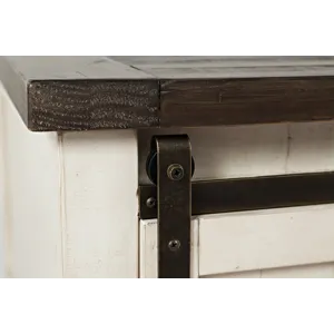 Madison County 50\" Rustic Reclaimed Pine Farmhouse Barn Door Coffee Table