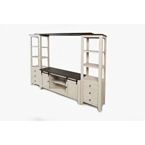 Madison County Rustic Reclaimed Pine Farmhouse Entertainment Center With 60\'\' TV Console