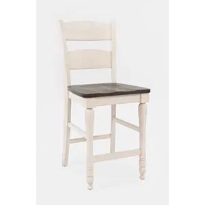 Madison County Reclaimed Pine 72\" Farmhouse Counter Height Seven-Piece Dining Set