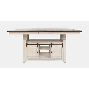 Madison County Rustic Reclaimed Solid Wood Farmhouse Adjustable Height 72\" Dining Table