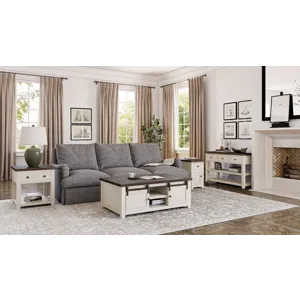 Madison County Rustic Reclaimed Pine Farmhouse Chairside Table