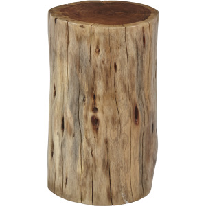 Global Archive Hardwood Stump Accent Table
