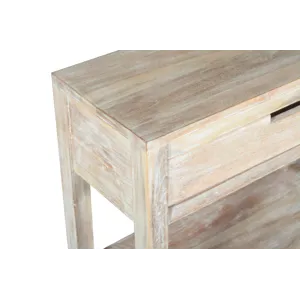 Reynolds Rustic Global Solid Wood 24\" Accent Table