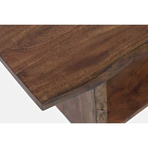 Cooper Modern Live Edge 52\" Solid Wood Storage Bench