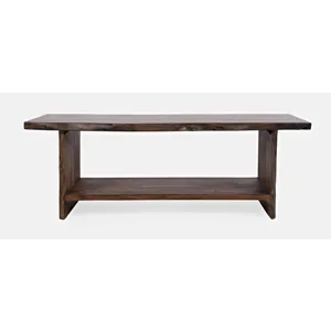 Cooper Modern Live Edge 52\" Solid Wood Storage Bench