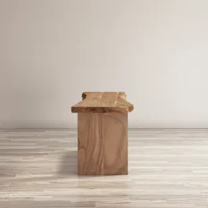 Cooper Modern Live Edge 52\" Solid Wood Storage Bench