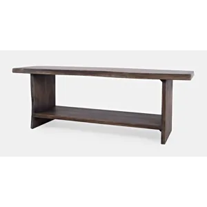 Cooper Modern Live Edge 52\" Solid Wood Storage Bench