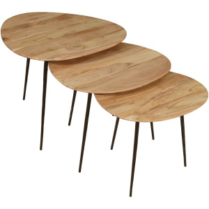 Reeves Nesting Tables - Set of 3 - Natural