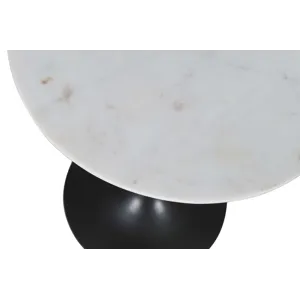 Camille Solid Marble And Iron Modern Luxury Accent Tables(Set Of 2)