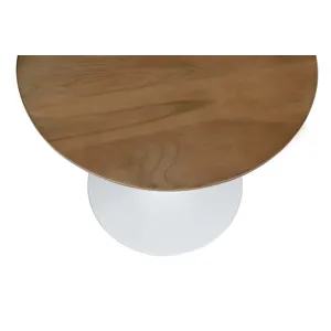 Remy Solid Wood And Iron Modern Pedestal Accent Tables(Set Of 2)