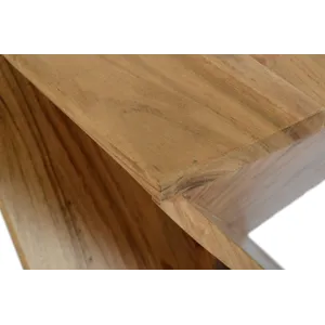 Global Archive Solid Mango Hardwood Modern Angled Jasper Table