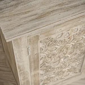 Global Archive Hand Carved 32\" Accent Chest