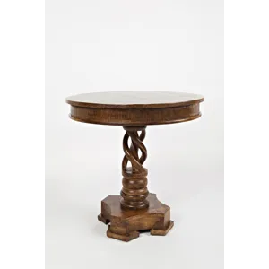 Global Archive Hand Carved Pedestal Table
