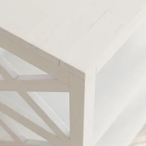 Bridgehampton X-Side Rustic Solid Wood Bookcase