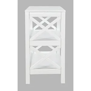 Bridgehampton X-Side Rustic Solid Wood Bookcase