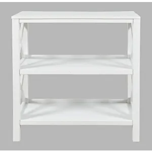 Bridgehampton X-Side Rustic Solid Wood Bookcase