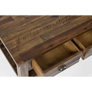 Artisan\'s Craft Rustic Farmhouse Distressed Solid Wood Coffee Table