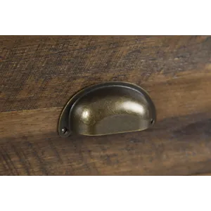 Artisan\'s Craft Rustic Farmhouse Distressed Solid Wood Accent Table