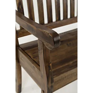 Artisan\'s Craft 42\" Rustic Farmhouse Distressed Solid Wood Storage Bench