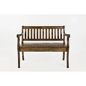 Artisan\'s Craft 42\" Rustic Farmhouse Distressed Solid Wood Storage Bench