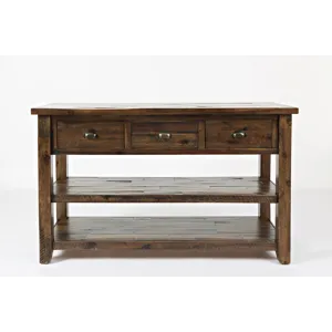 Artisan\'s Craft Rustic Farmhouse Distressed Solid Wood 50\" Sofa Table