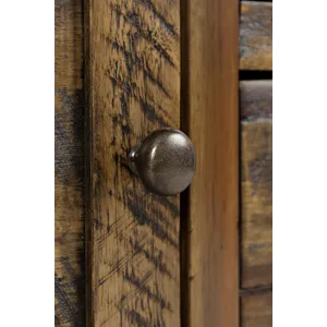 Artisan\'s Craft 60\" Rustic Farmhouse Solid Wood Distressed Media Console TV Stand