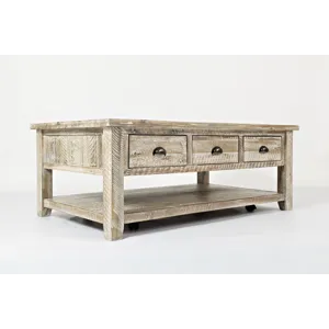 Artisan\'s Craft Rustic Farmhouse Distressed Solid Wood Coffee Table