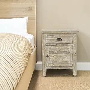 Artisan\'s Craft Rustic Farmhouse Distressed Solid Wood Accent Table