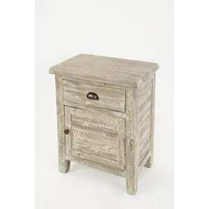 Artisan\'s Craft Rustic Farmhouse Distressed Solid Wood Accent Table