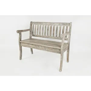 Artisan\'s Craft 42\" Rustic Farmhouse Distressed Solid Wood Storage Bench