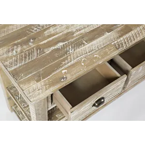 Artisan\'s Craft Rustic Farmhouse Distressed Solid Wood 50\" Sofa Table