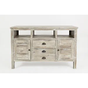 Artisan\'s Craft 50\" Rustic Farmhouse Solid Wood Distressed Media Console TV Stand