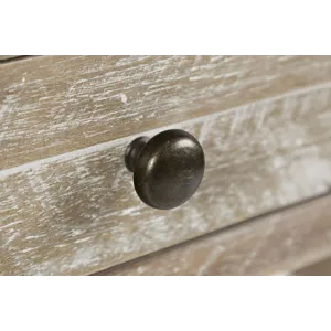 Artisan\'s Craft Rustic Farmhouse Distressed Solid Wood 5-Drawer Desk