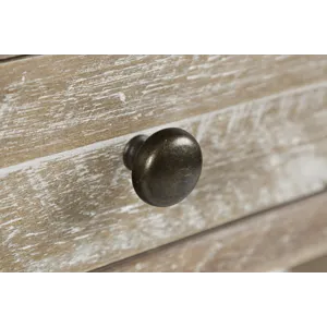 Artisan\'s Craft Rustic Farmhouse Distressed Solid Wood 5-Drawer Desk